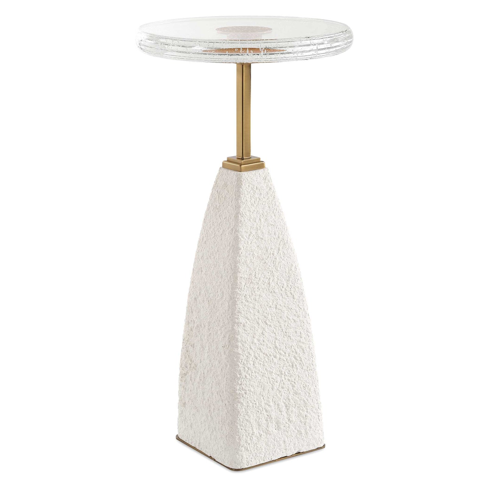 American Home Furniture Uttermost Sora Glass Drink Table