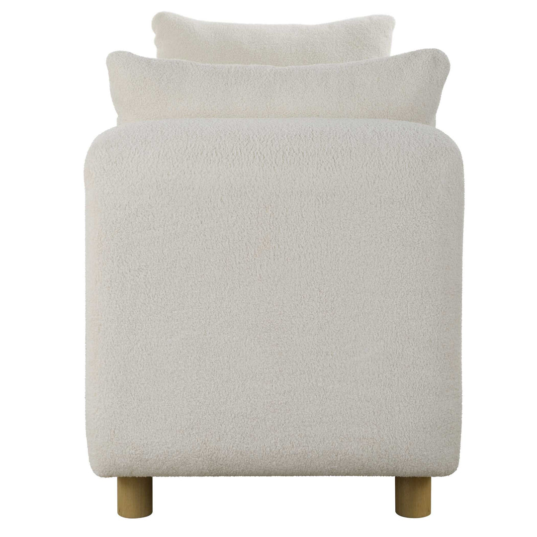 American Home Furniture Uttermost Repose Oversized Ivory Bench
