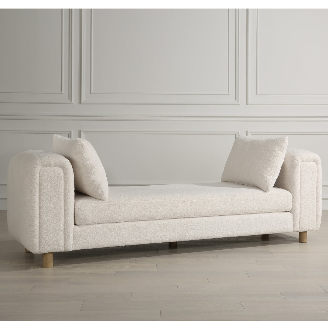 American Home Furniture | Uttermost - Repose Oversized Ivory Bench