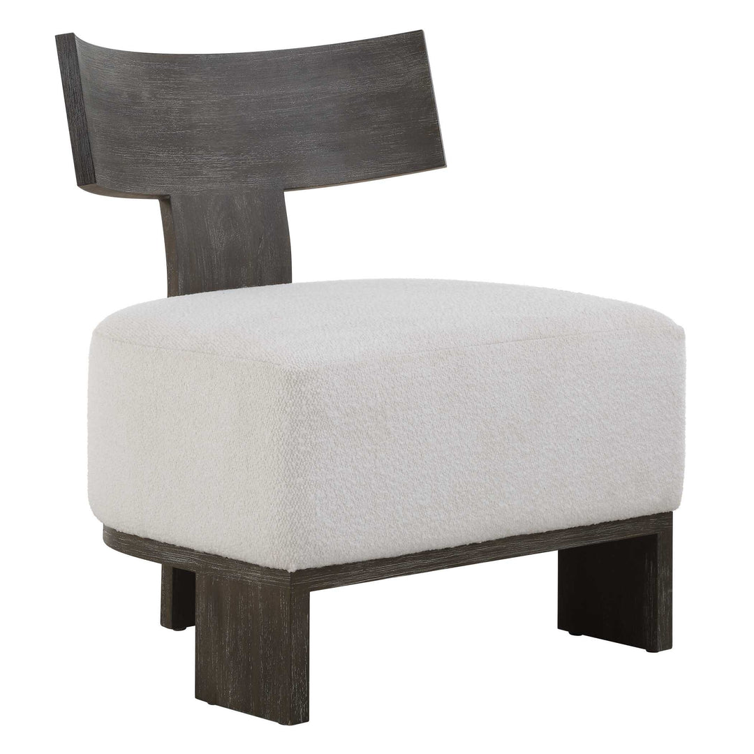American Home Furniture Uttermost Finlay Dark Walnut Accent Chair