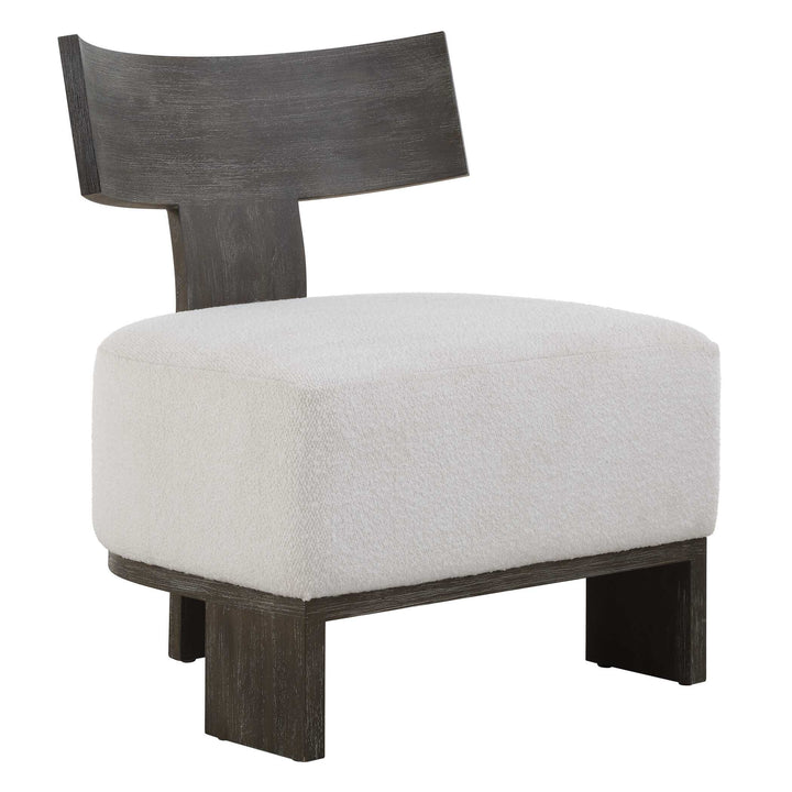 American Home Furniture Uttermost Finlay Dark Walnut Accent Chair