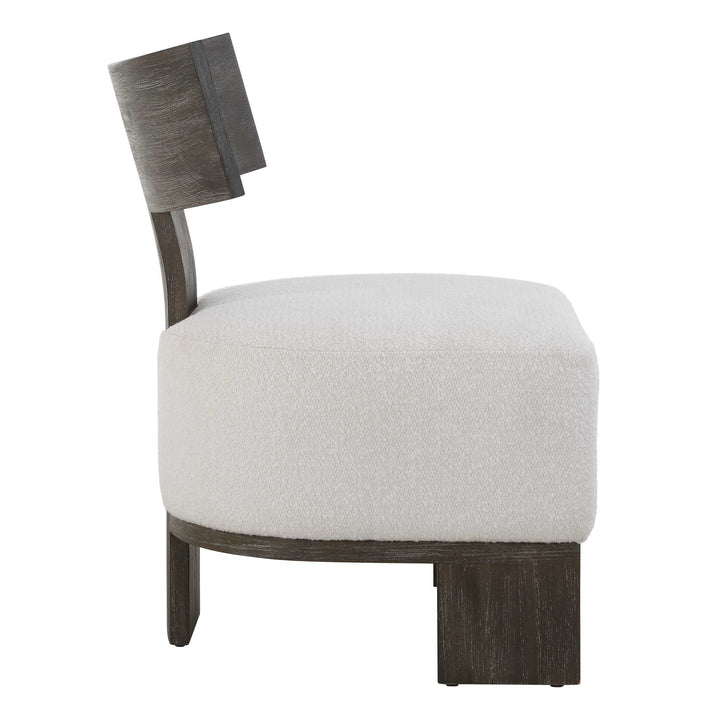 American Home Furniture Uttermost Finlay Dark Walnut Accent Chair