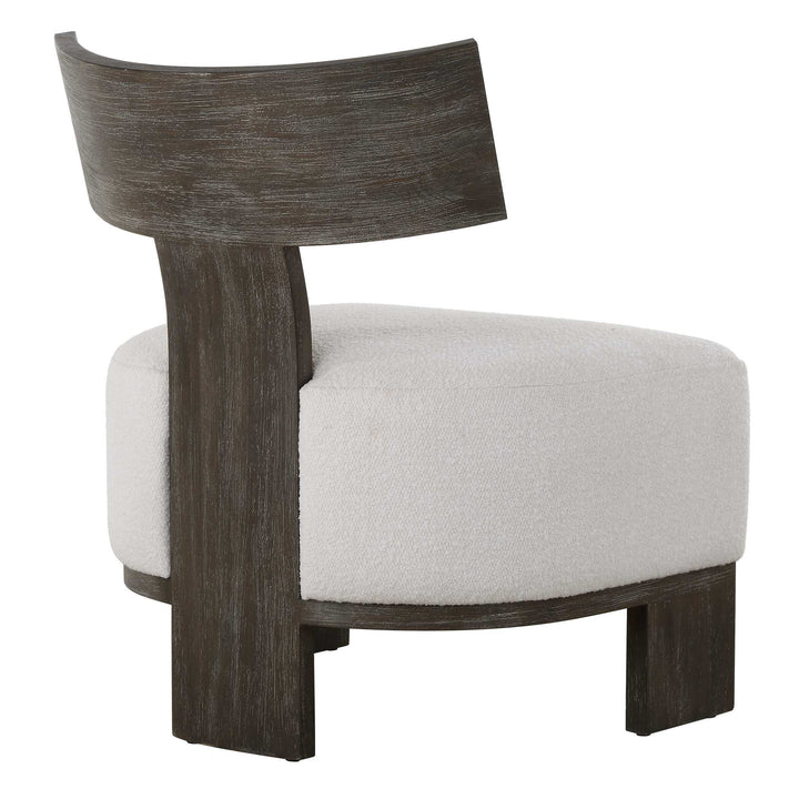 American Home Furniture Uttermost Finlay Dark Walnut Accent Chair