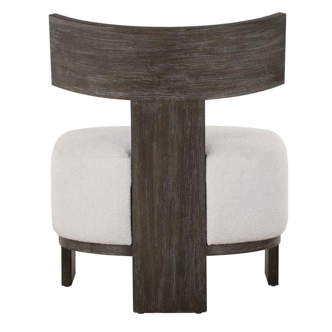 American Home Furniture Uttermost Finlay Dark Walnut Accent Chair
