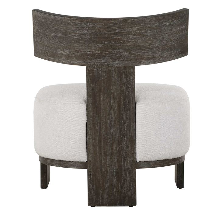 American Home Furniture Uttermost Finlay Dark Walnut Accent Chair