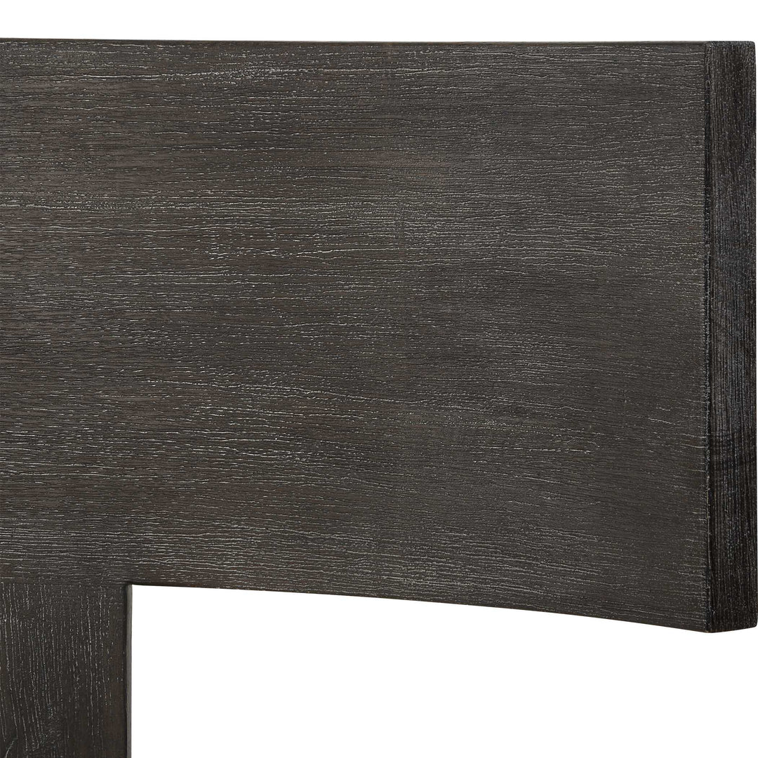 American Home Furniture Uttermost Finlay Dark Walnut Accent Chair