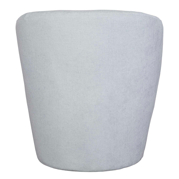 American Home Furniture Uttermost Mist Barrel Swivel Chair
