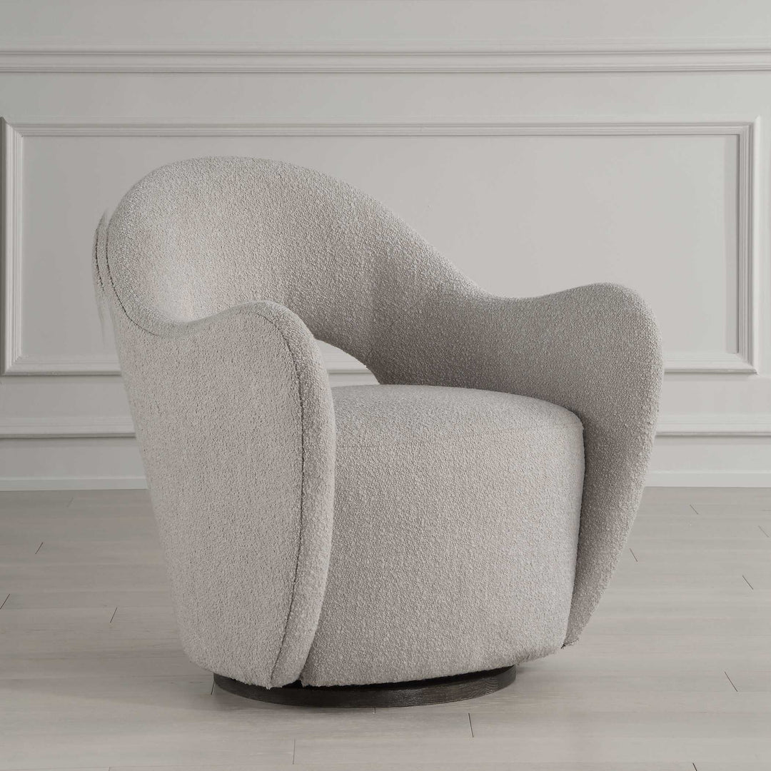 American Home Furniture Uttermost Wander Fabric Swivel Chair