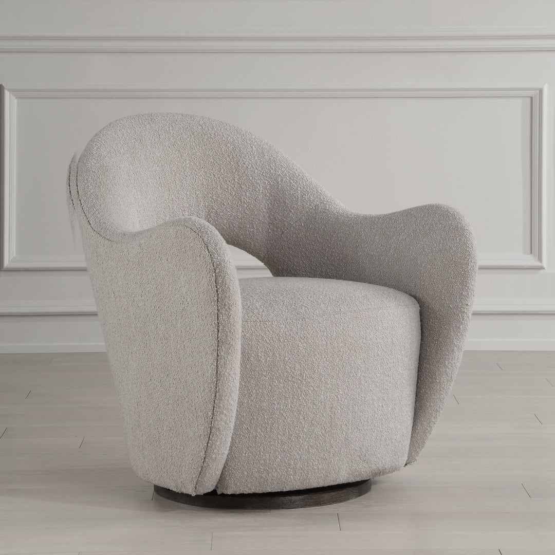 American Home Furniture | Uttermost - Wander Fabric Swivel Chair