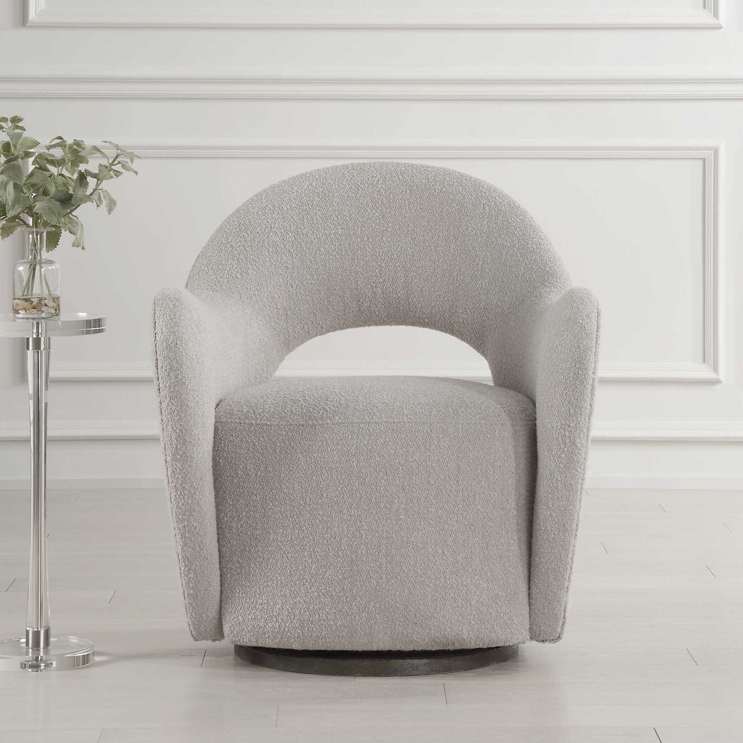 American Home Furniture Uttermost Wander Fabric Swivel Chair