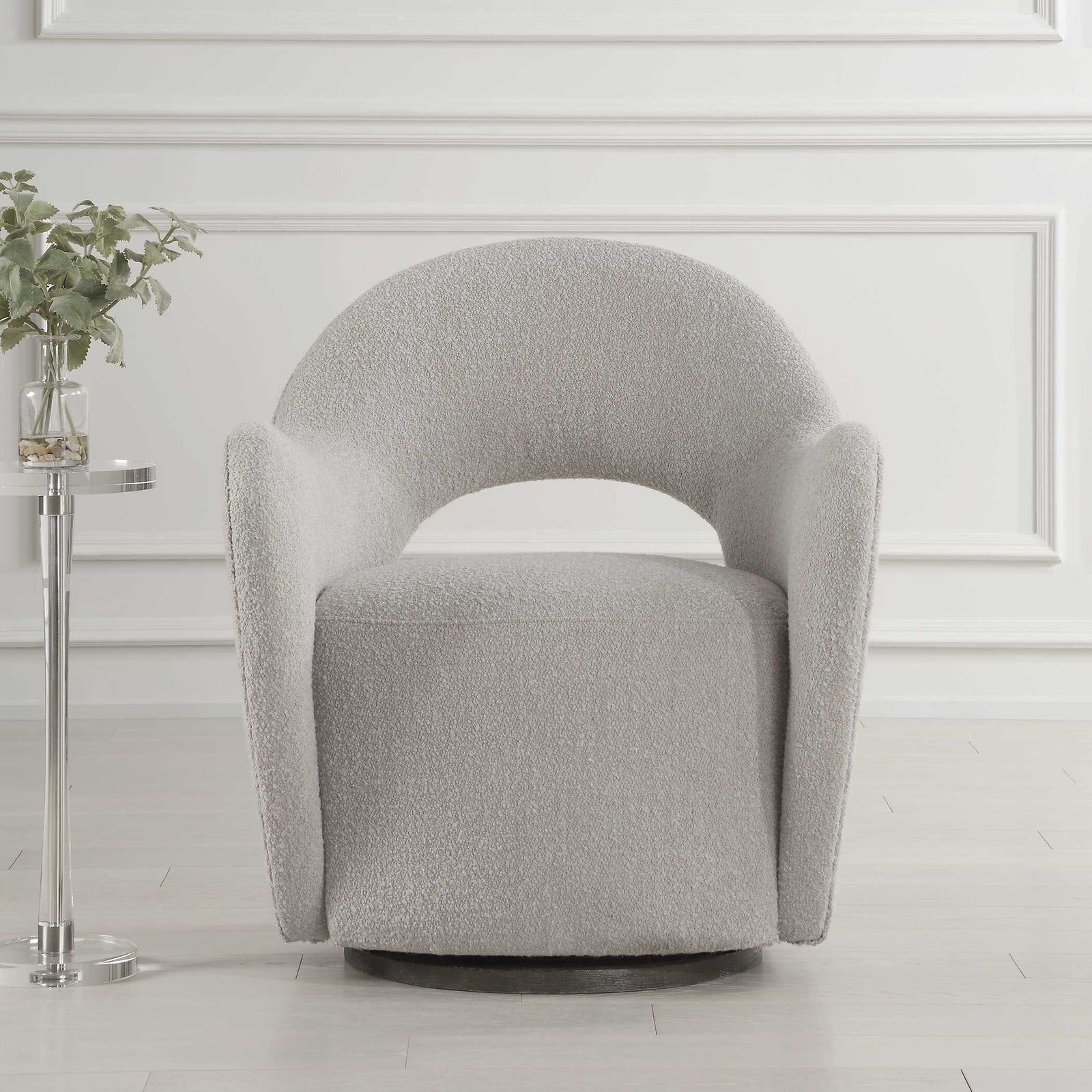 American Home Furniture Uttermost Wander Fabric Swivel Chair