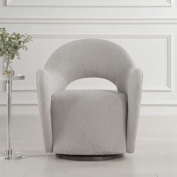 American Home Furniture Uttermost Wander Fabric Swivel Chair