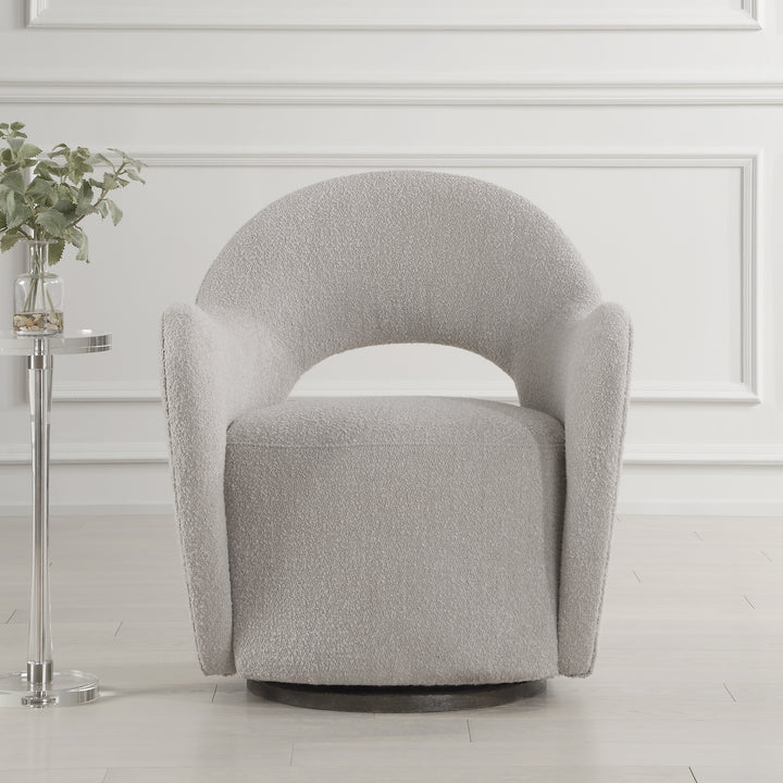 American Home Furniture | Uttermost - Wander Fabric Swivel Chair