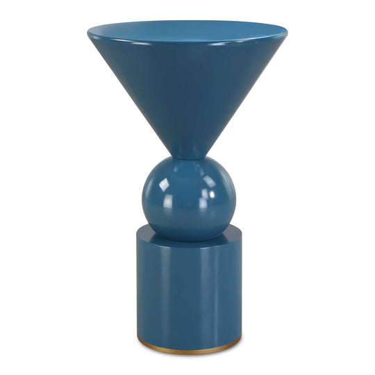 American Home Furniture Uttermost Trig Blue Accent Table