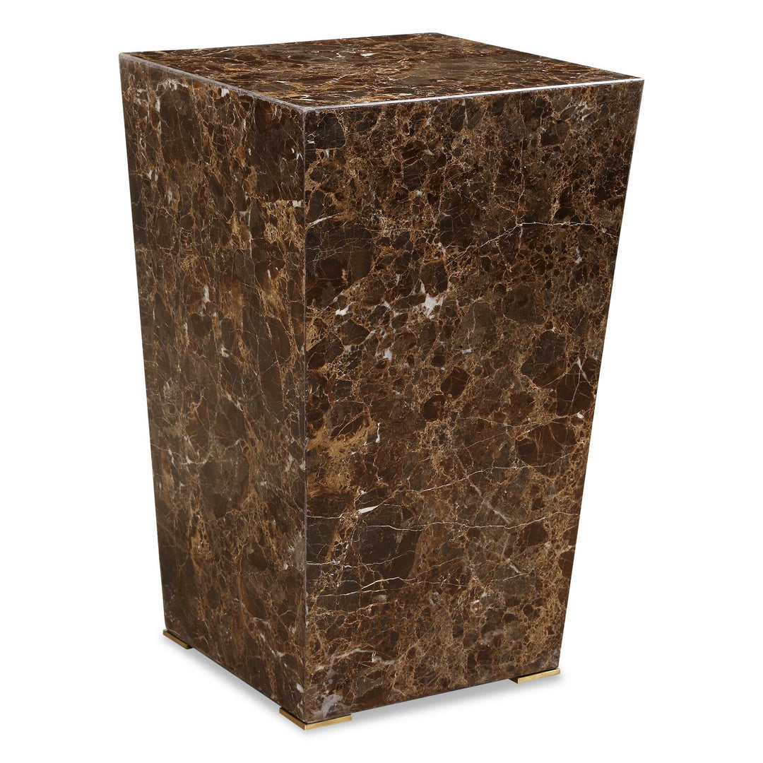 American Home Furniture Uttermost Poe Marble Accent Table