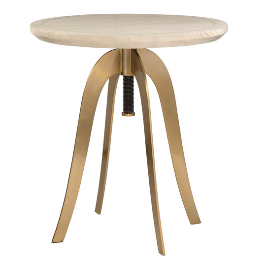 American Home Furniture Uttermost Alice Oak Adjustable Accent Table