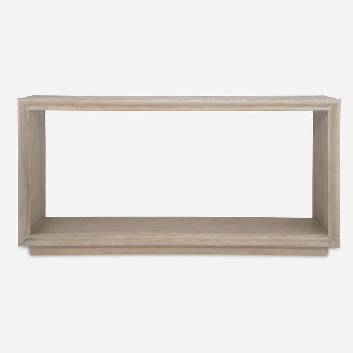 American Home Furniture | Uttermost - Prism Light Oak Console Table