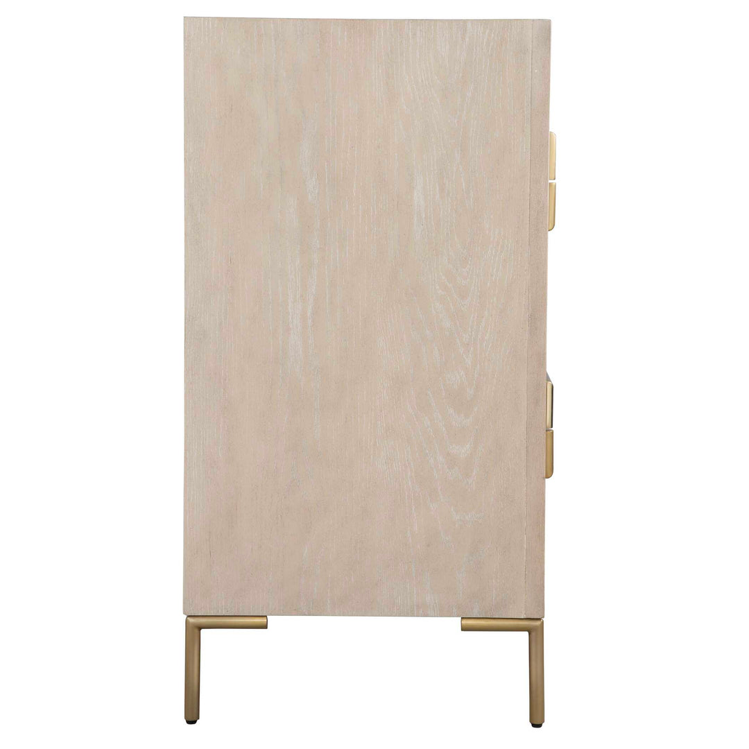 American Home Furniture Uttermost Alessia Light Oak Accent Drawers