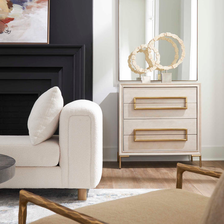 American Home Furniture Uttermost Alessia Light Oak Accent Drawers