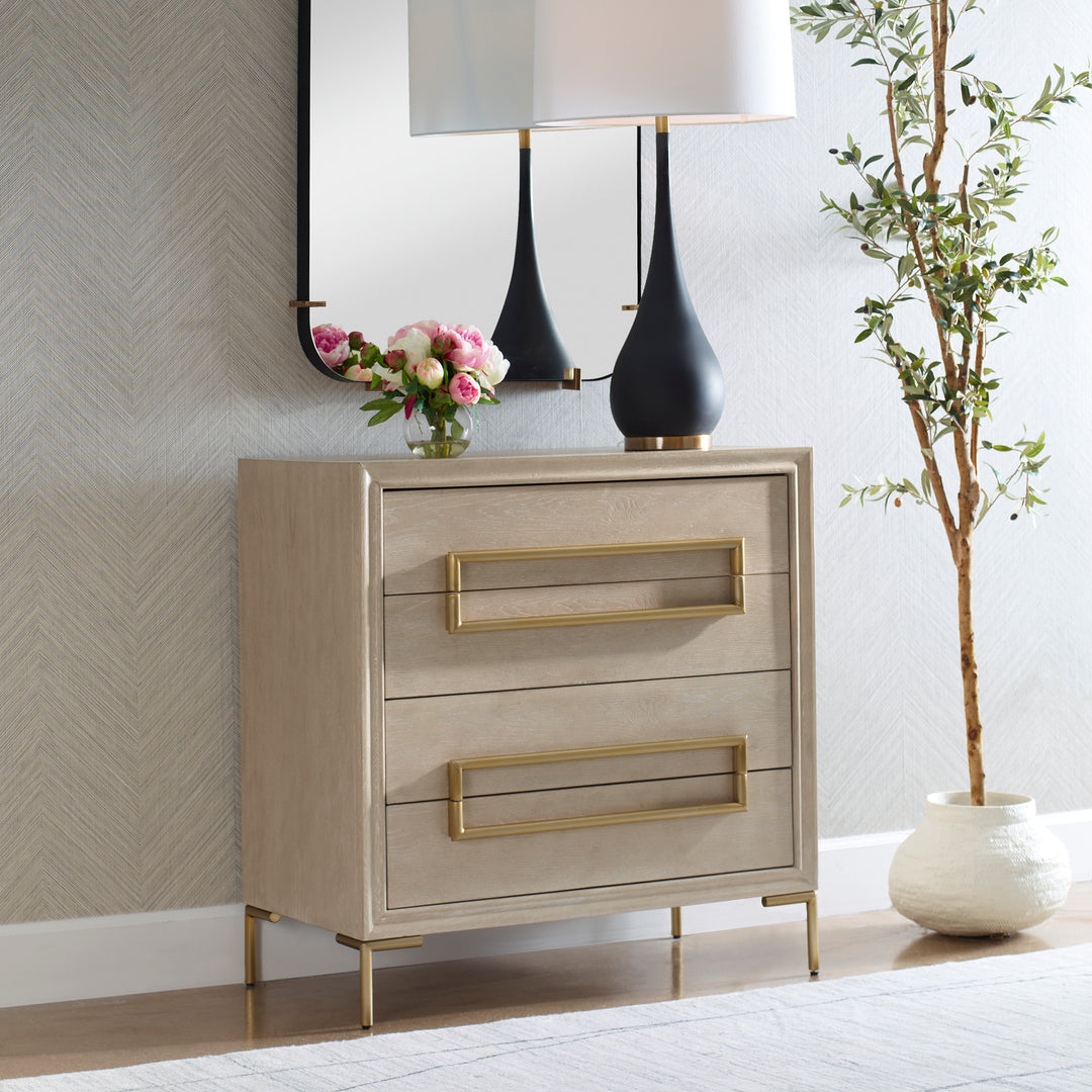 American Home Furniture | Uttermost - Alessia Light Oak Accent Chest