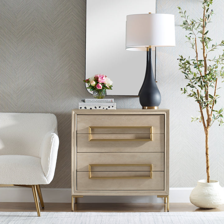 American Home Furniture | Uttermost - Alessia Light Oak Accent Chest