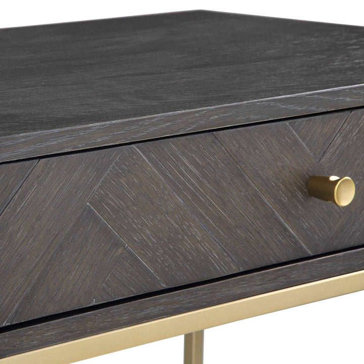 American Home Furniture Uttermost Armistead Walnut Side Table
