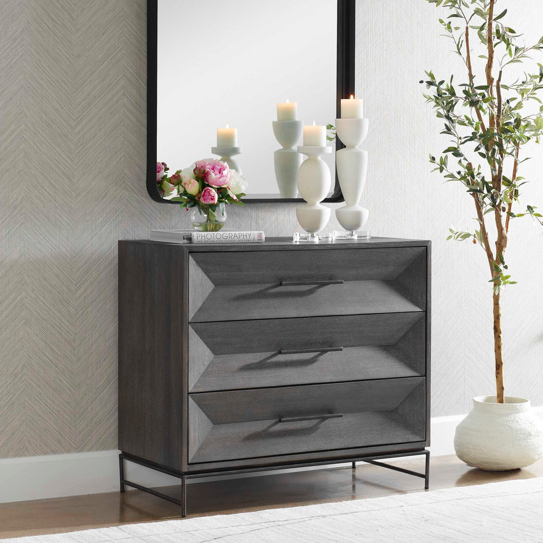 American Home Furniture Uttermost Knox Dark Walnut Accent Drawers