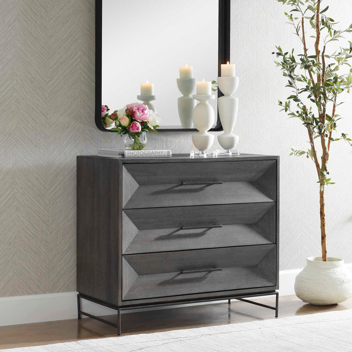 American Home Furniture Uttermost Knox Dark Walnut Accent Drawers