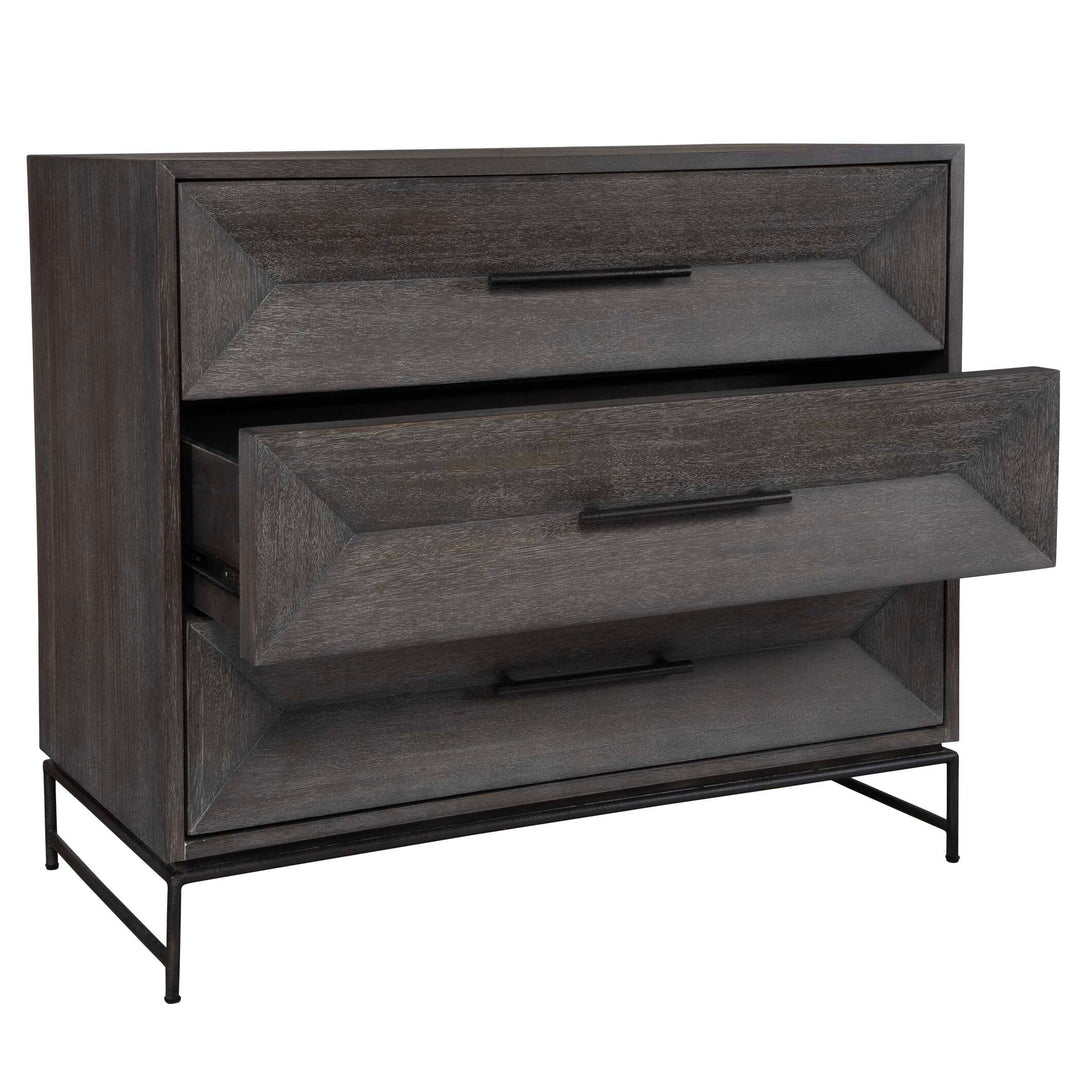 American Home Furniture Uttermost Knox Dark Walnut Accent Drawers