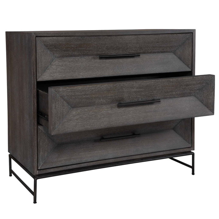 American Home Furniture Uttermost Knox Dark Walnut Accent Drawers