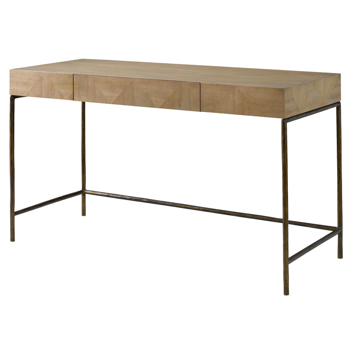 American Home Furniture | Uttermost - Aristotle Natuiral Wood Modern Desk