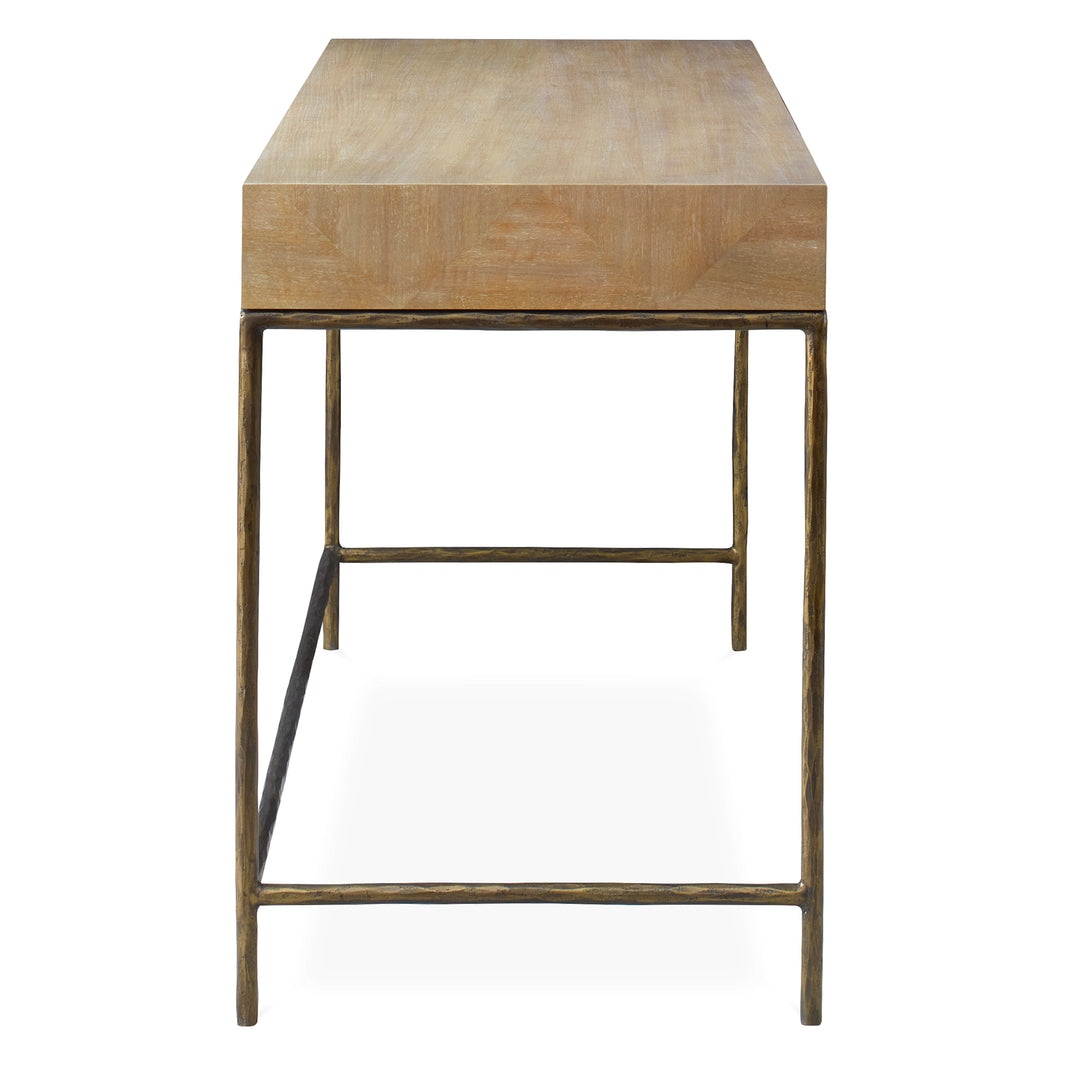 American Home Furniture | Uttermost - Aristotle Natuiral Wood Modern Desk