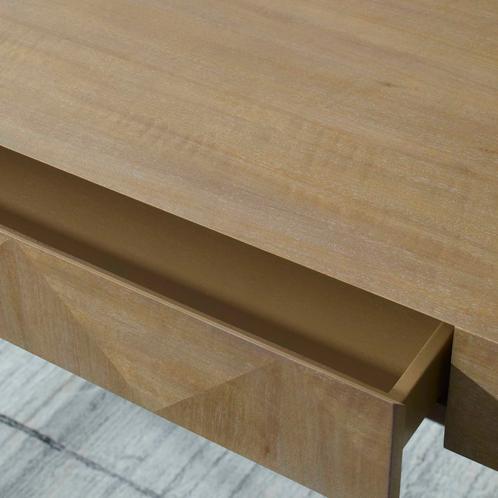 American Home Furniture Uttermost Aristotle Natuiral Wood Modern Desk