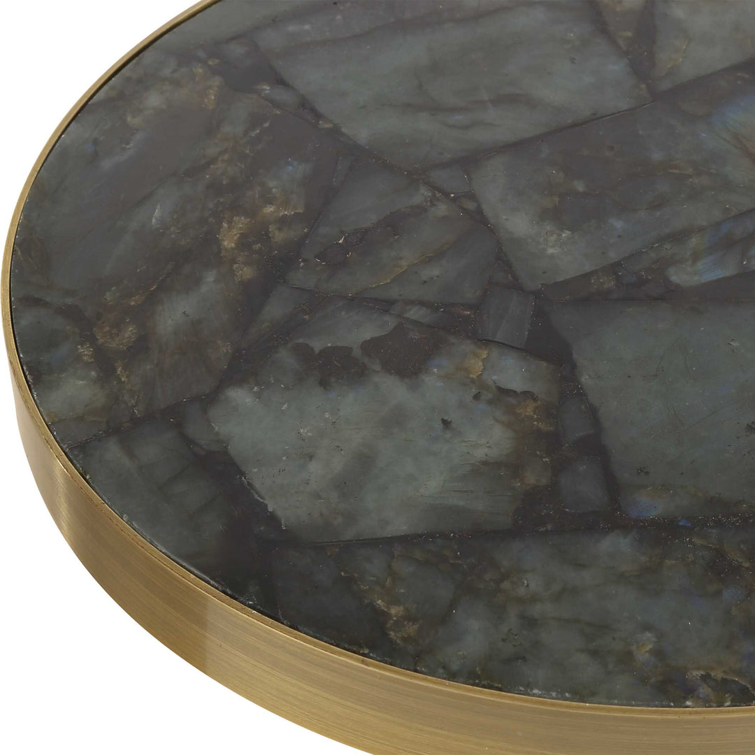 American Home Furniture Uttermost Pascal Brass Drink Table