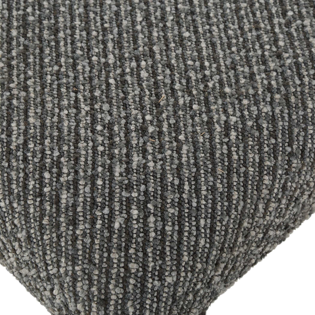 American Home Furniture Uttermost Bowtie Charcoal Fabric Bench