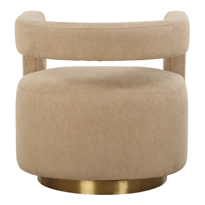 American Home Furniture Uttermost Grounded Modern Swivel Chair