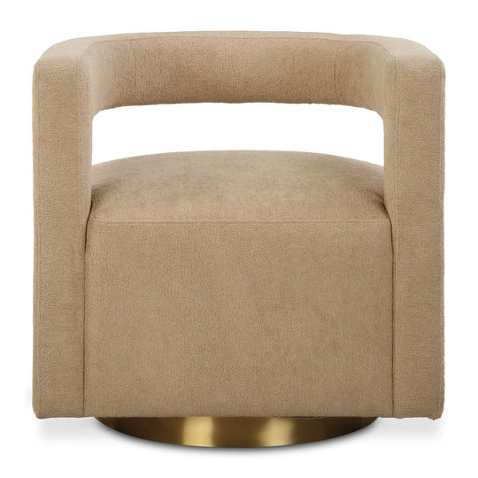 American Home Furniture Uttermost Grounded Modern Swivel Chair