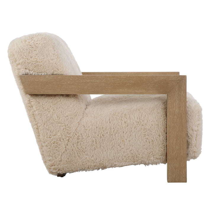 American Home Furniture Uttermost Jackson Sheepskin Accent Chair
