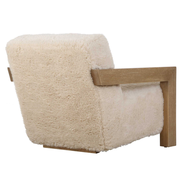 American Home Furniture Uttermost Jackson Sheepskin Accent Chair