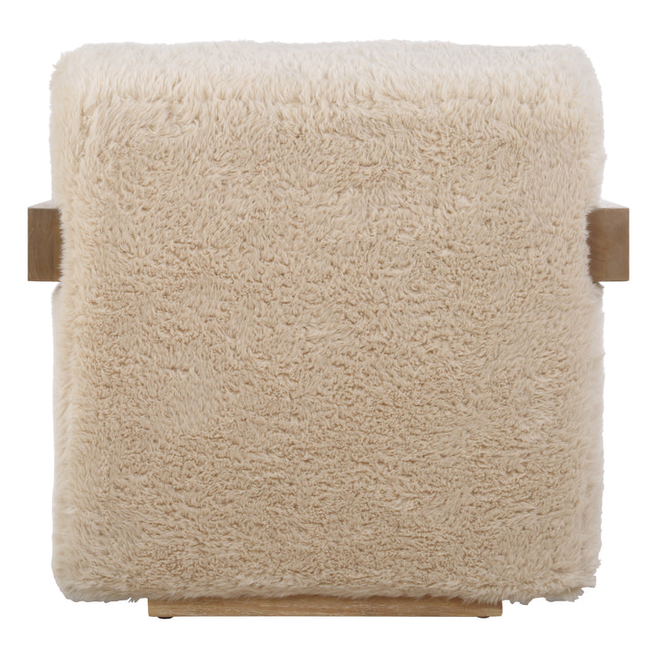 American Home Furniture Uttermost Jackson Sheepskin Accent Chair