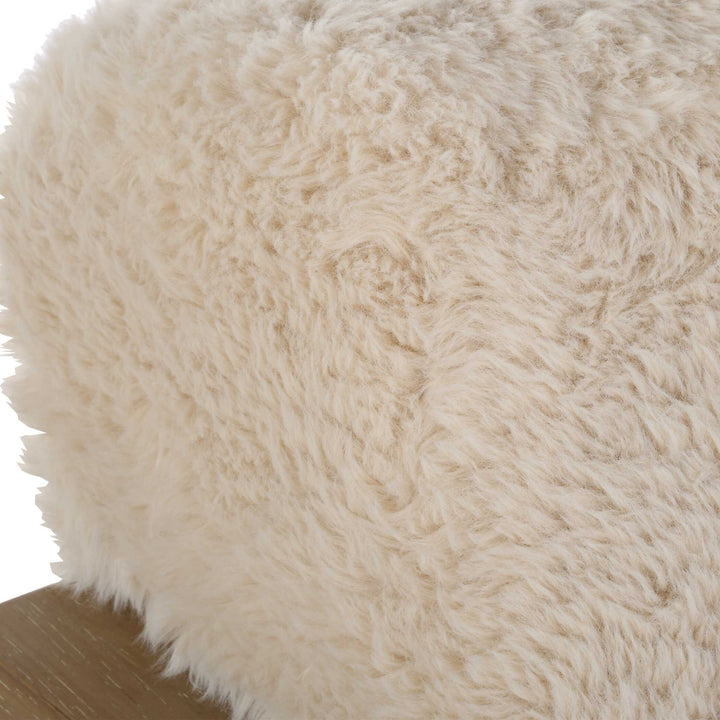 American Home Furniture Uttermost Jackson Sheepskin Accent Chair