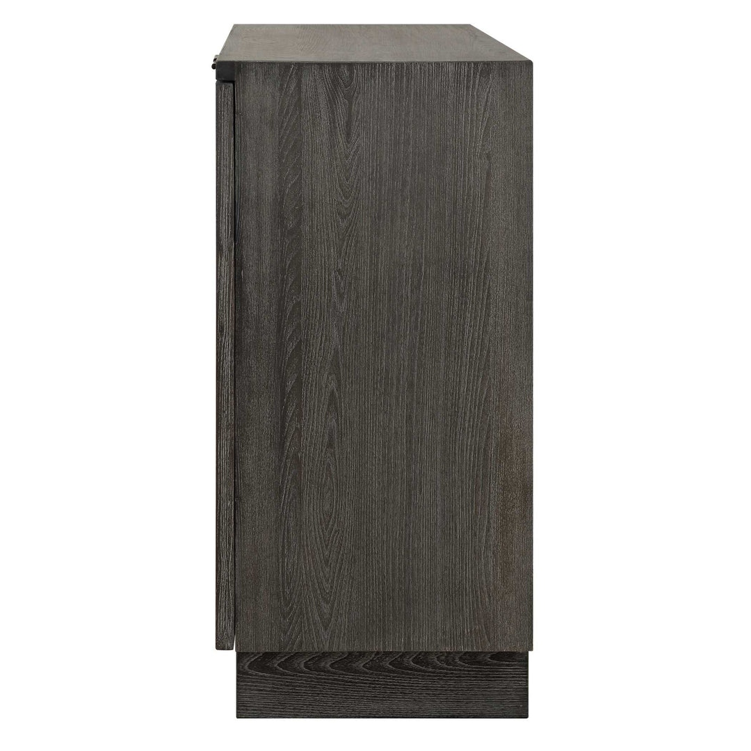 American Home Furniture Uttermost Shelby 2 Door Ebony Stained Cabinet