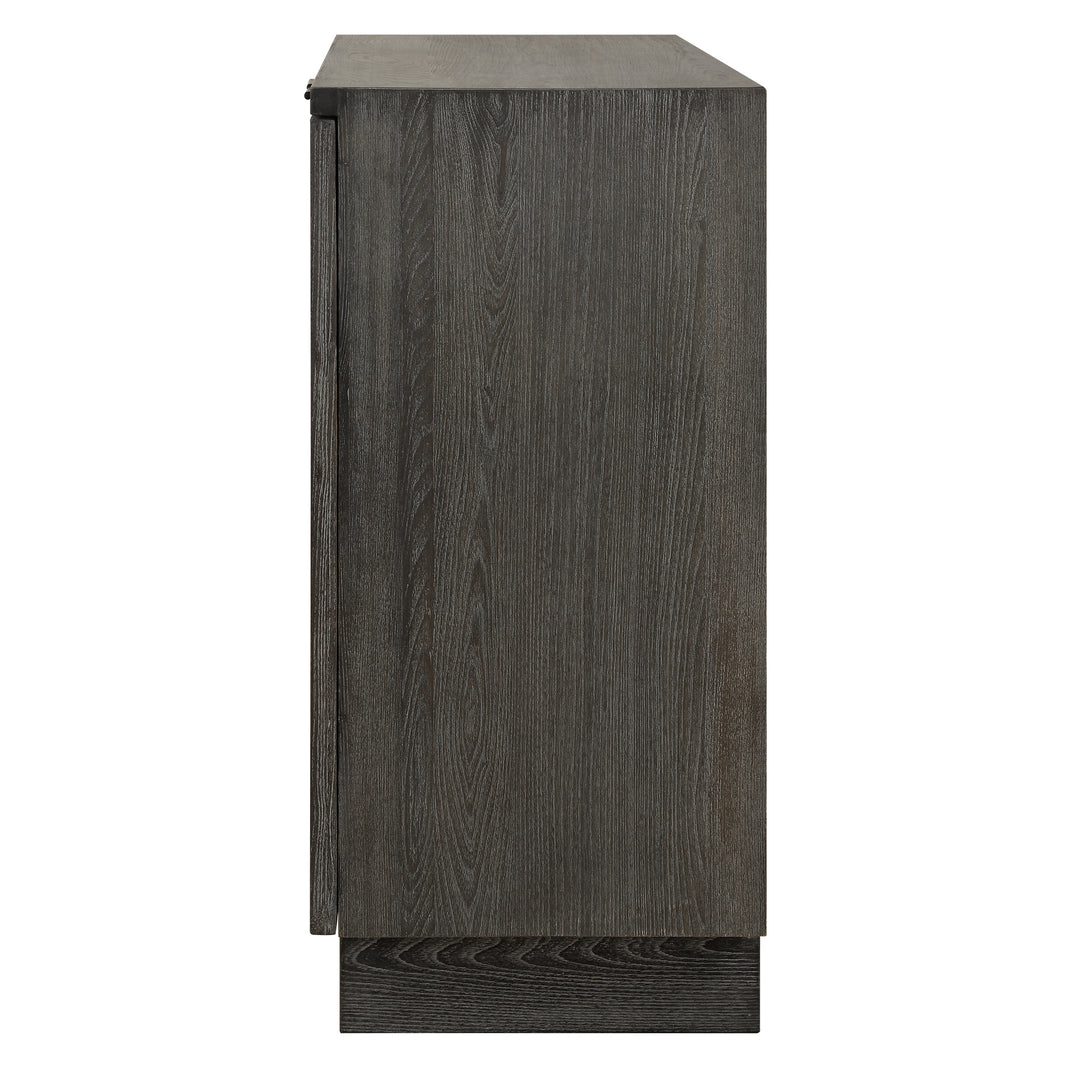 American Home Furniture | Uttermost - Shelby 2 Door Ebony Stained Cabinet