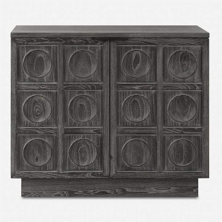 American Home Furniture | Uttermost - Shelby 2 Door Ebony Stained Cabinet