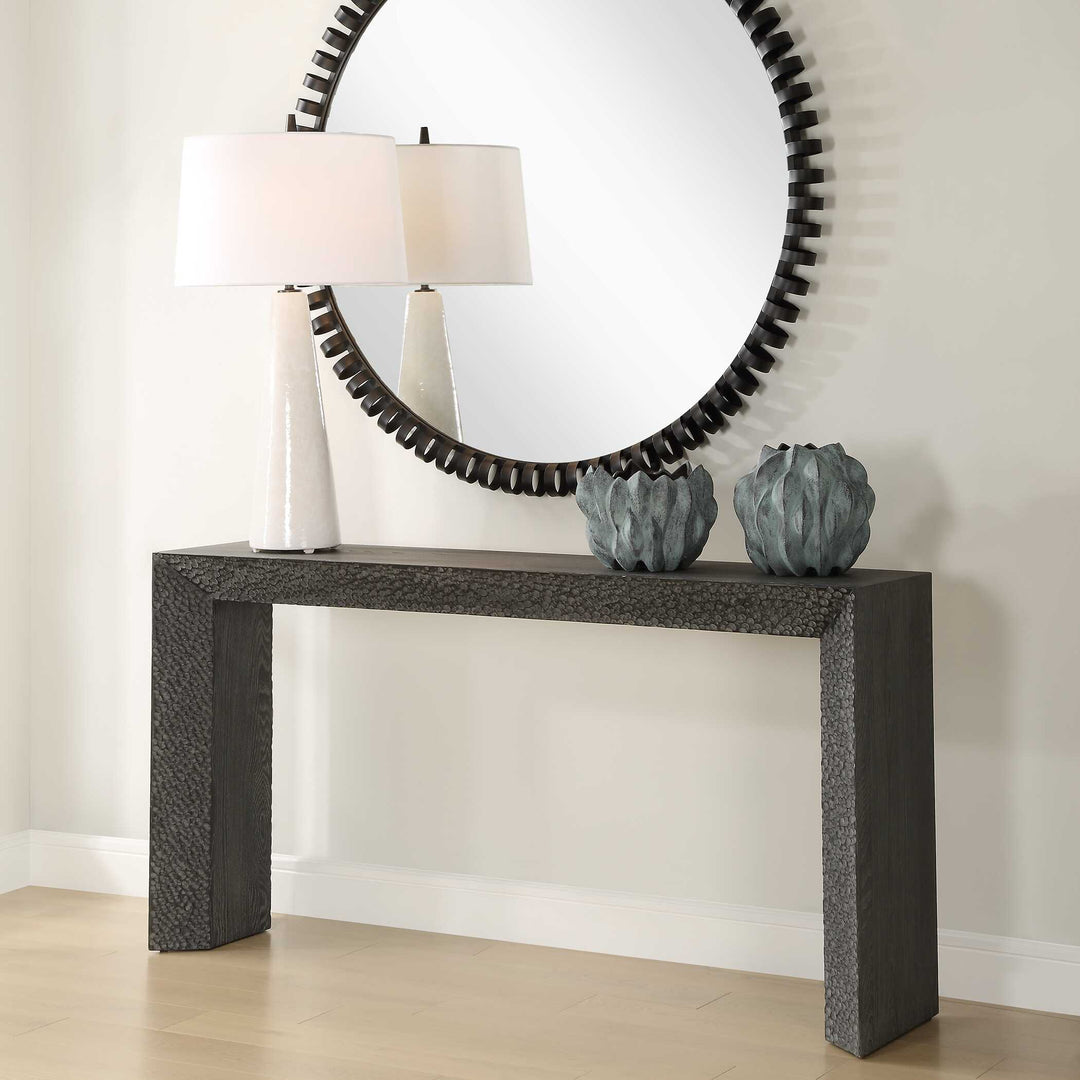 American Home Furniture Uttermost Thoreau Ebony Console Table