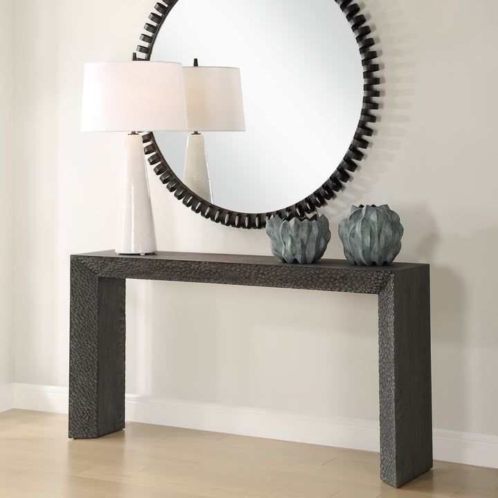 American Home Furniture | Uttermost - Thoreau Ebony Console Table