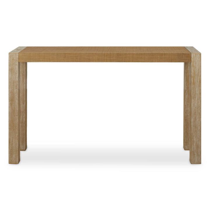 American Home Furniture Uttermost Bentley Grasscloth Console Table