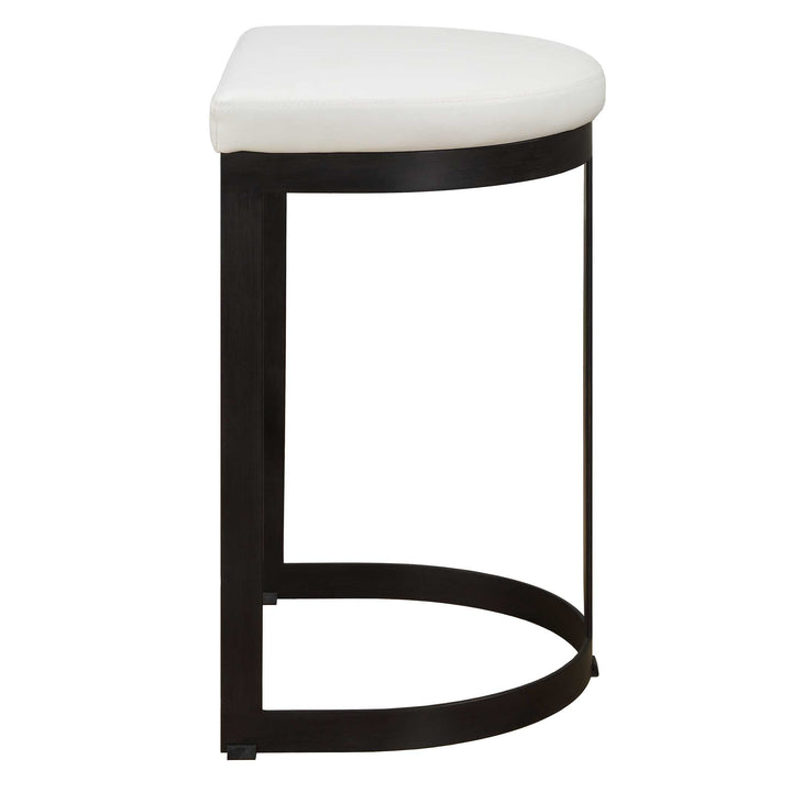 American Home Furniture Uttermost Ivanna White Counter Stool