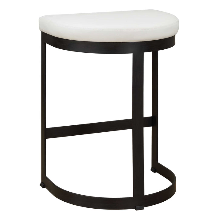 American Home Furniture Uttermost Ivanna White Counter Stool