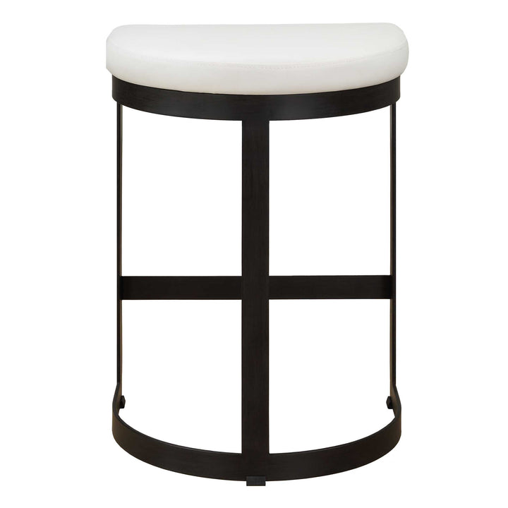 American Home Furniture Uttermost Ivanna White Counter Stool